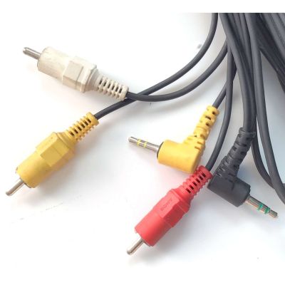 CABLES DE 3 RCA  A/V ( AMARILLO, BLANCO Y ROJO ) MACHO CON DOS AUXILIARES / COMPATIBLE CON DIFERENTES DISPOSITIVOS, MARCAS Y MODELOS - Imagen 2